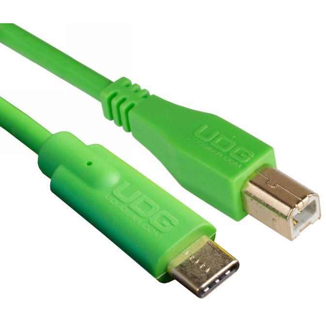 UDG U96001GR USB 2.0 USB-C - USB-B 1.5 meter groen