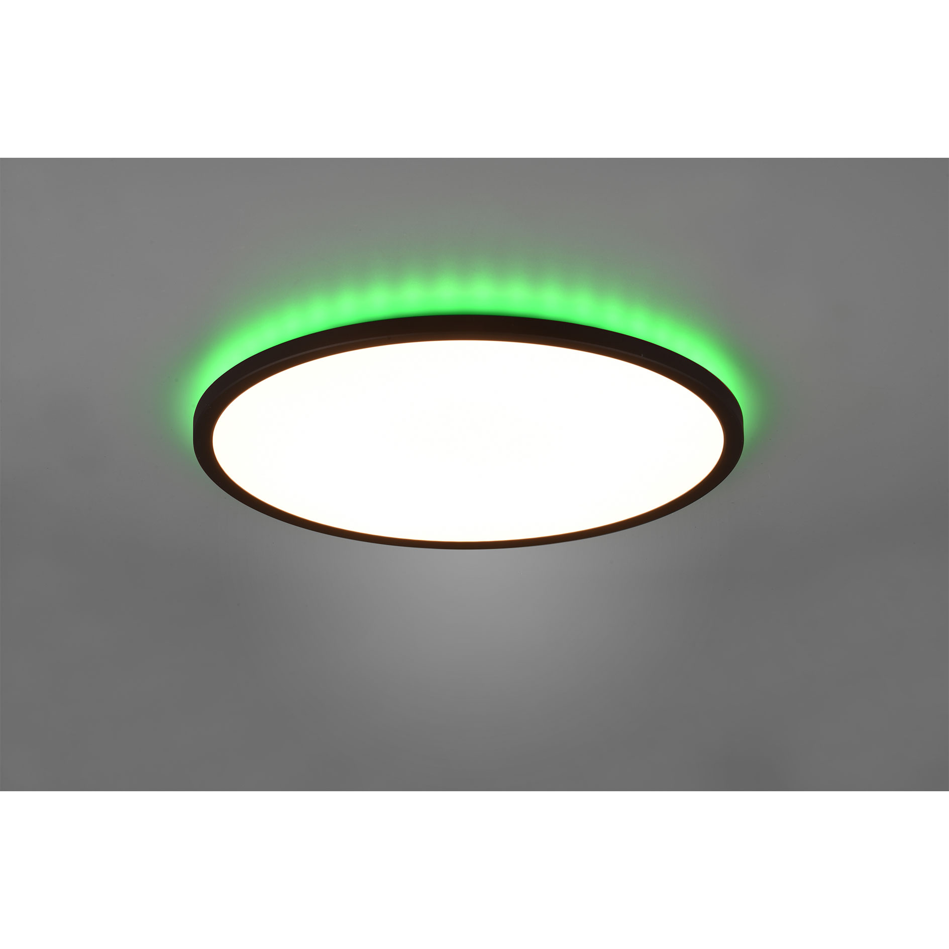 LED-RGB-Deckenleuchte - schwarz - dimmbar - mit Fernbedienung