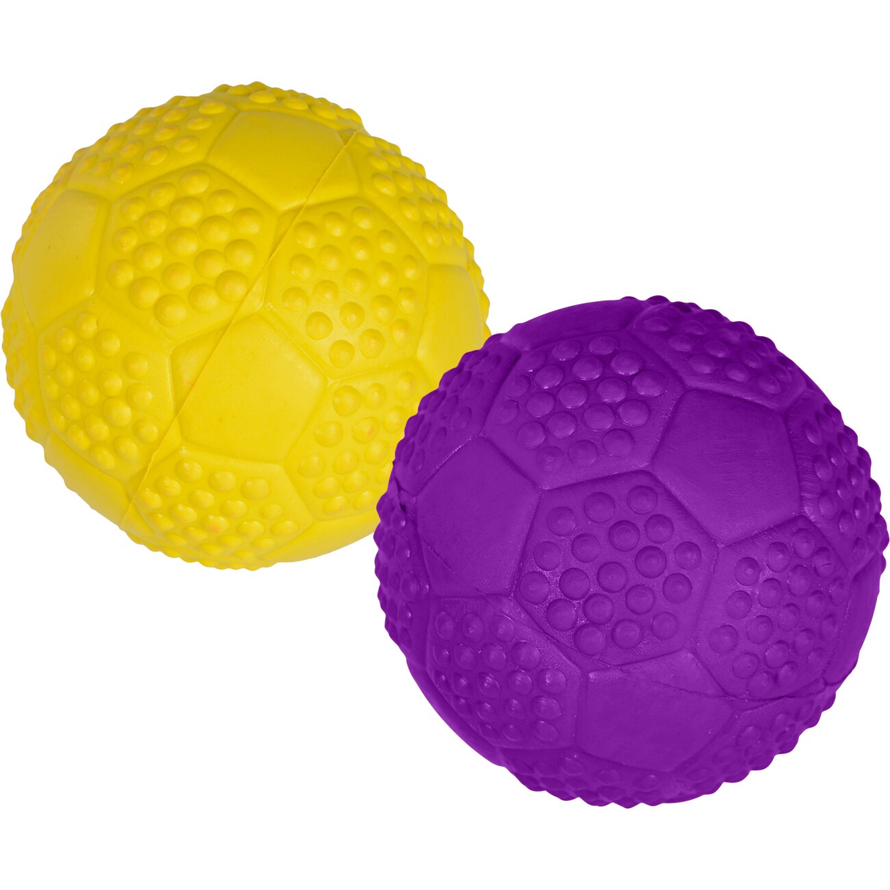 FIT+FUN Spielzeug Ball Naturkautschuk gelb oder lila
