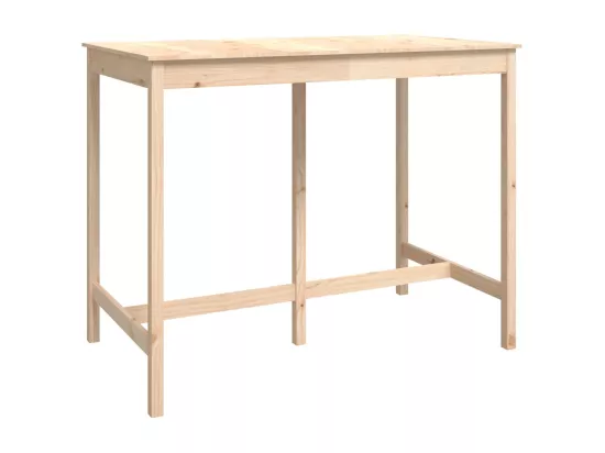Ensemble de bar 7 pcs Bois de pin massif