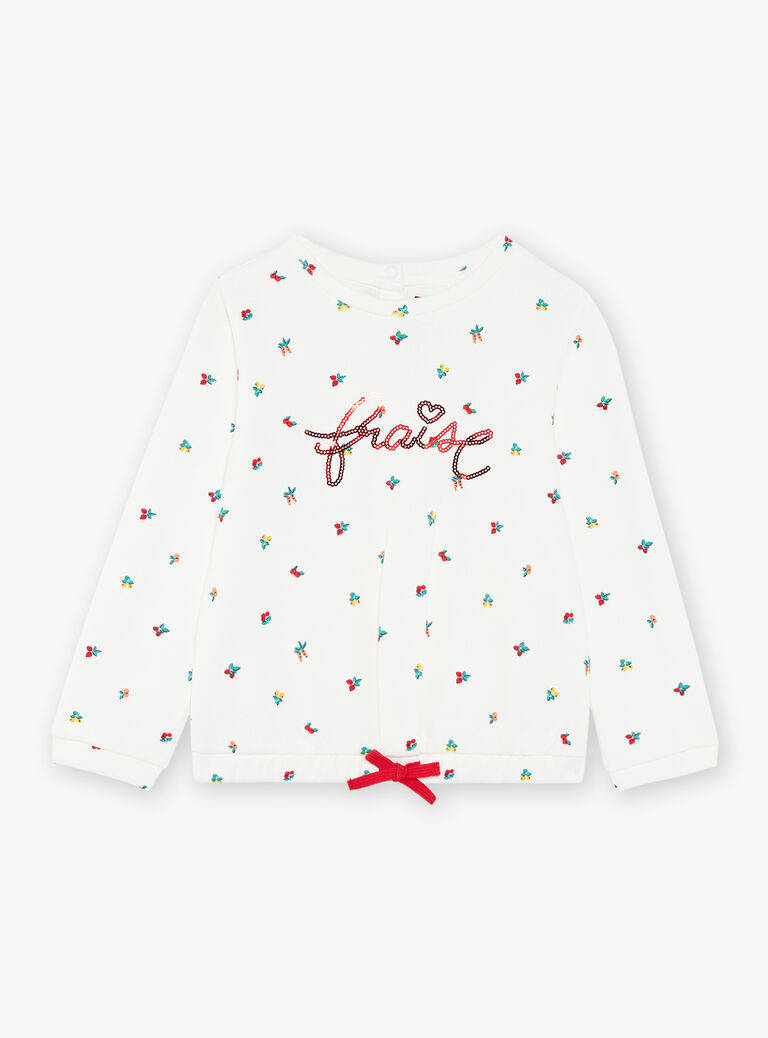 Sweat écru légume et fruit