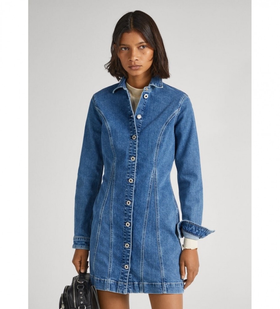 Vestido curto jeans azul Yoni da Pepe Jeans