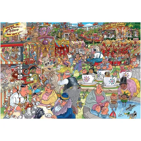 Jumbo Spiele Puzzle - Wasgij Destiny - Theme Park Thrills, 1000 Teile