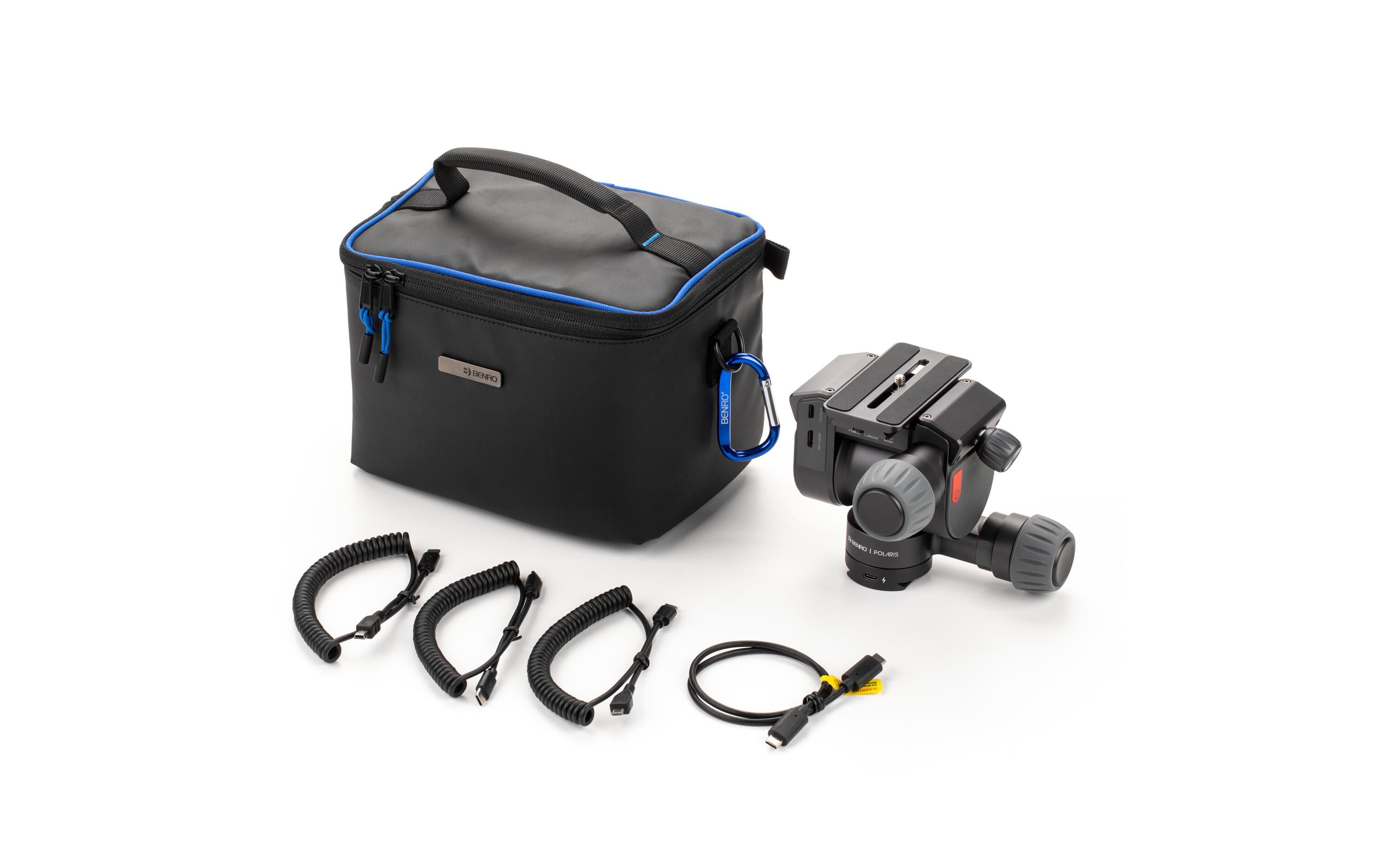 Stativkopf Polaris Timelapse 2-Achsen<br>Elektrischer 2-Achsen-Stativkopf mit integriertem Kamera-Interface-Controller