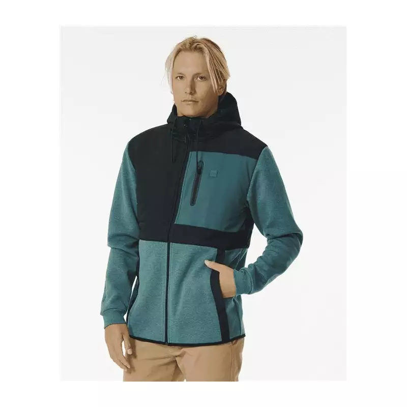 Sweat RIPCURL Anti Series Heatseeker Zip Thr Blue Green