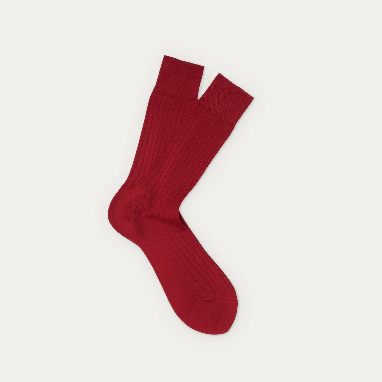 Burgundy socks in Scottish yarn