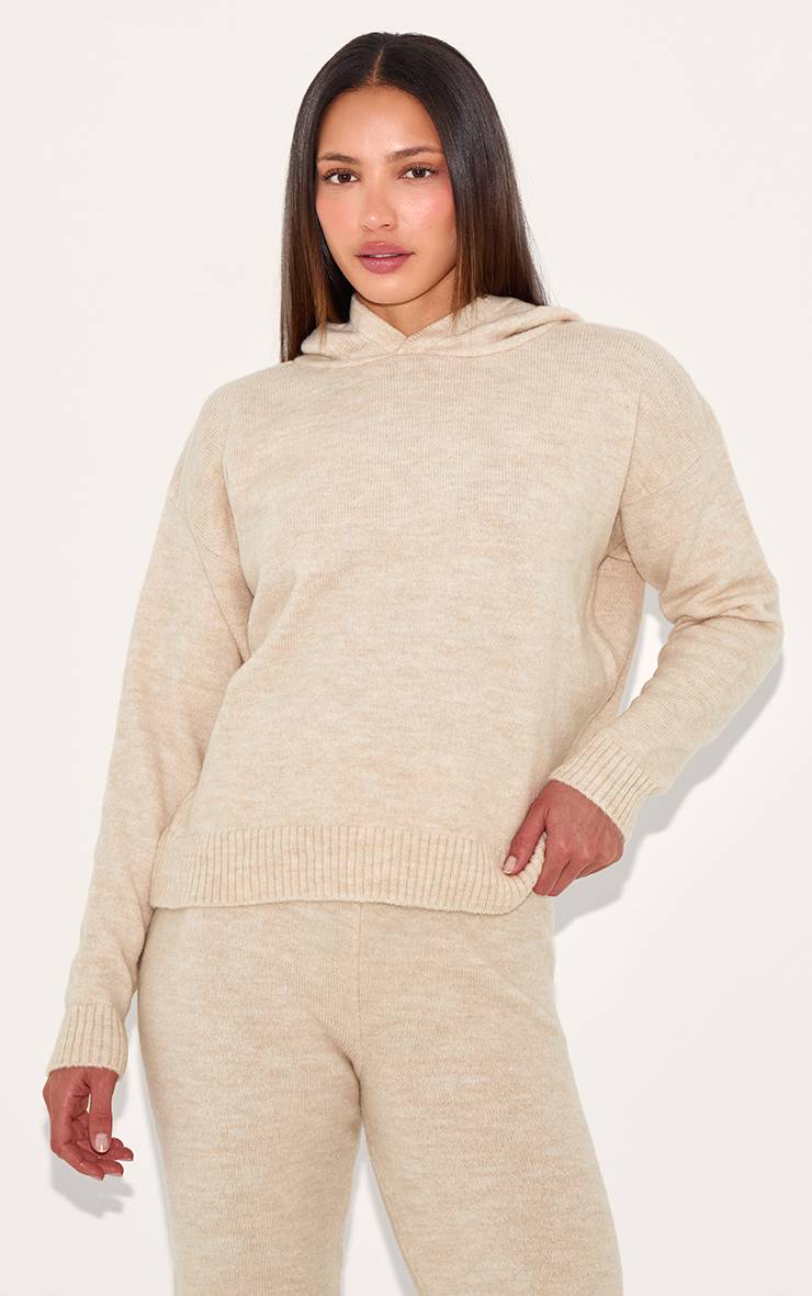 Gris Pierre Sweat À Casynthétiqueche Oversize En Maille Tall