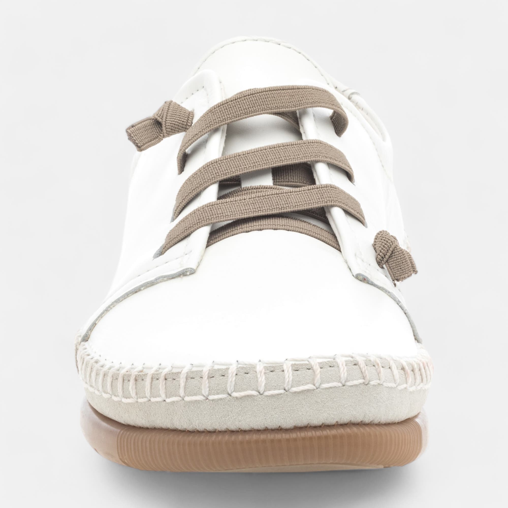 Baskets basses Femme en cuir blanc