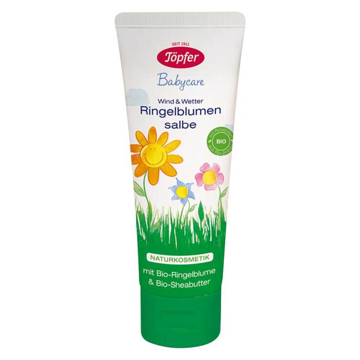 Töpfer Babycare Ringelblumensalbe Wind & Wetter, 75 ml