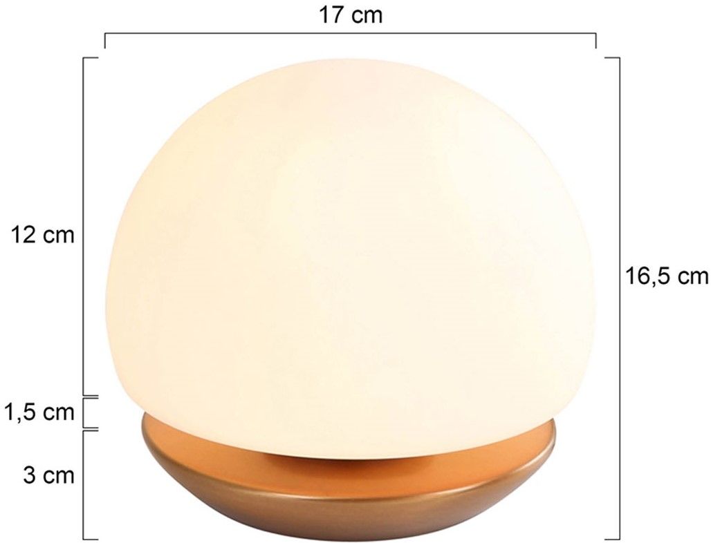Tafellamp 7932BR Ancilla ⌀17  x H16.5 cm