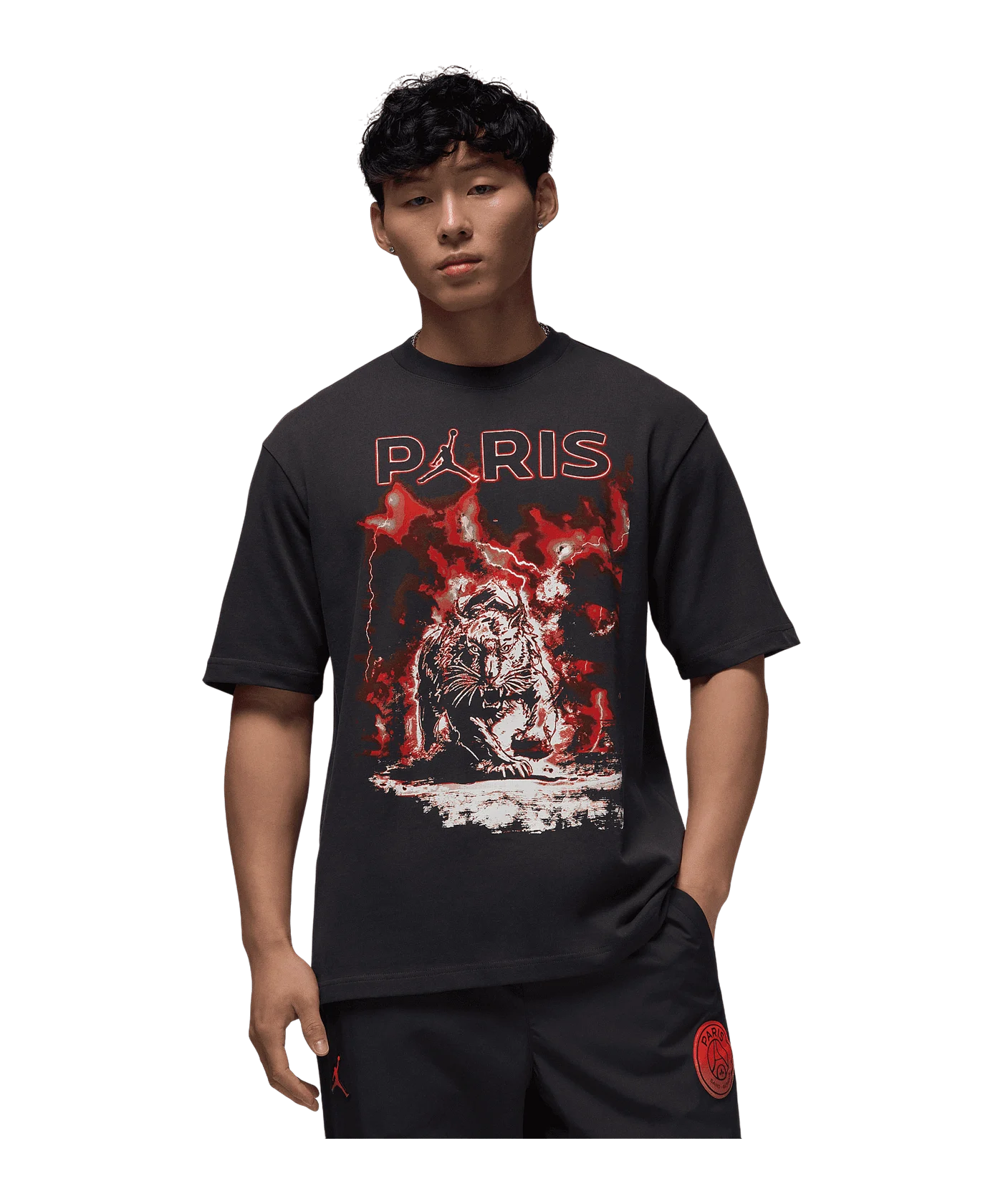 Jordan Paris St. Germain Graphic T-Shirt Schwarz F045
