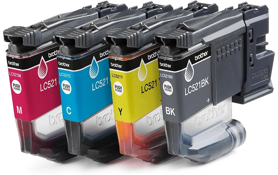 Tintenset LC521 VAL Black/Cyan/Magenta/YellowTinte: Schwarz, Cyan, Magenta und Gelb