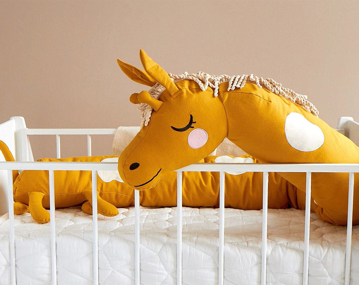Kissen GIRAFFE LONG (195x20) in ochre