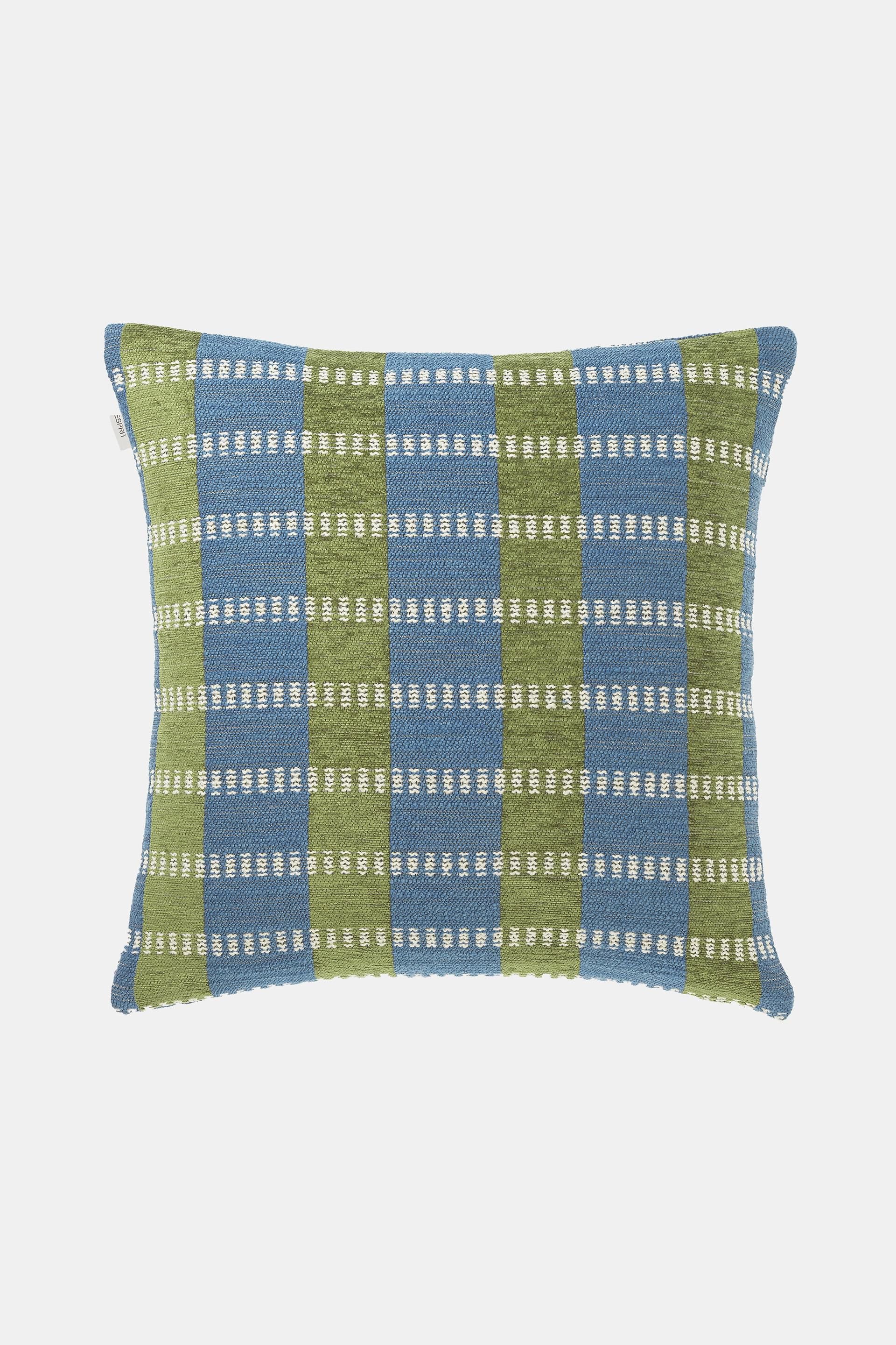 Housse de coussin à carreaux