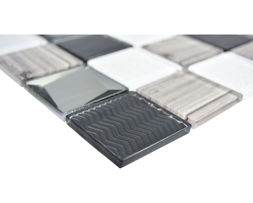 Glasmozaïek XCM Coast 29,8x29,8 cm zilver