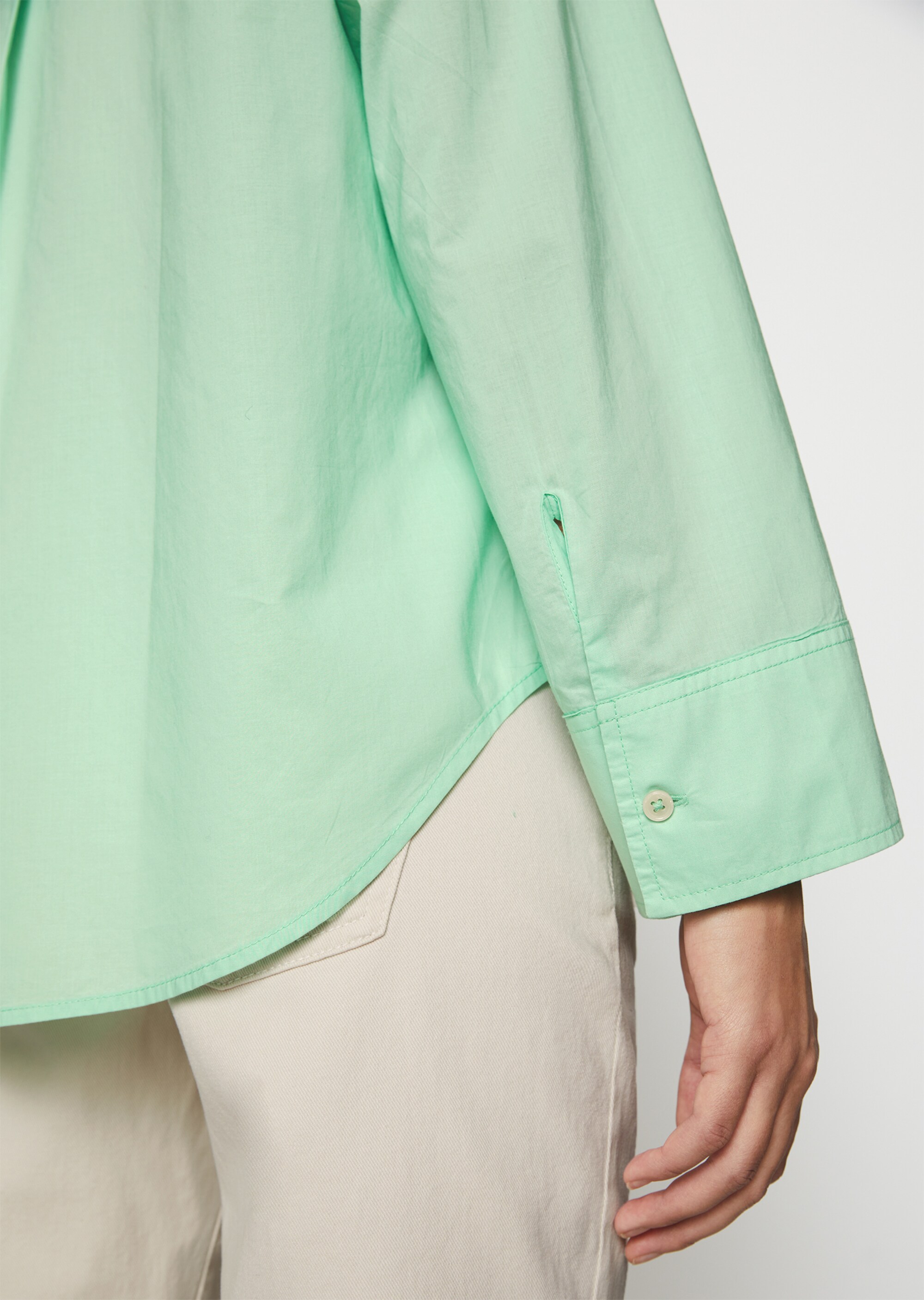 Bluse A-Shape aus Papertouch-Popeline