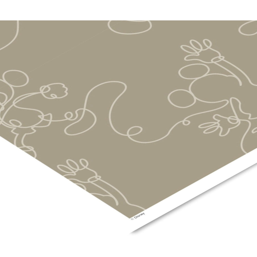 Køb Poster & Frame Disney - Green & White Mickey Outline