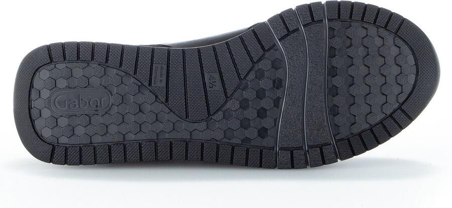 Gabor 528 Lage sneakers Leren Sneaker Dames Zwart