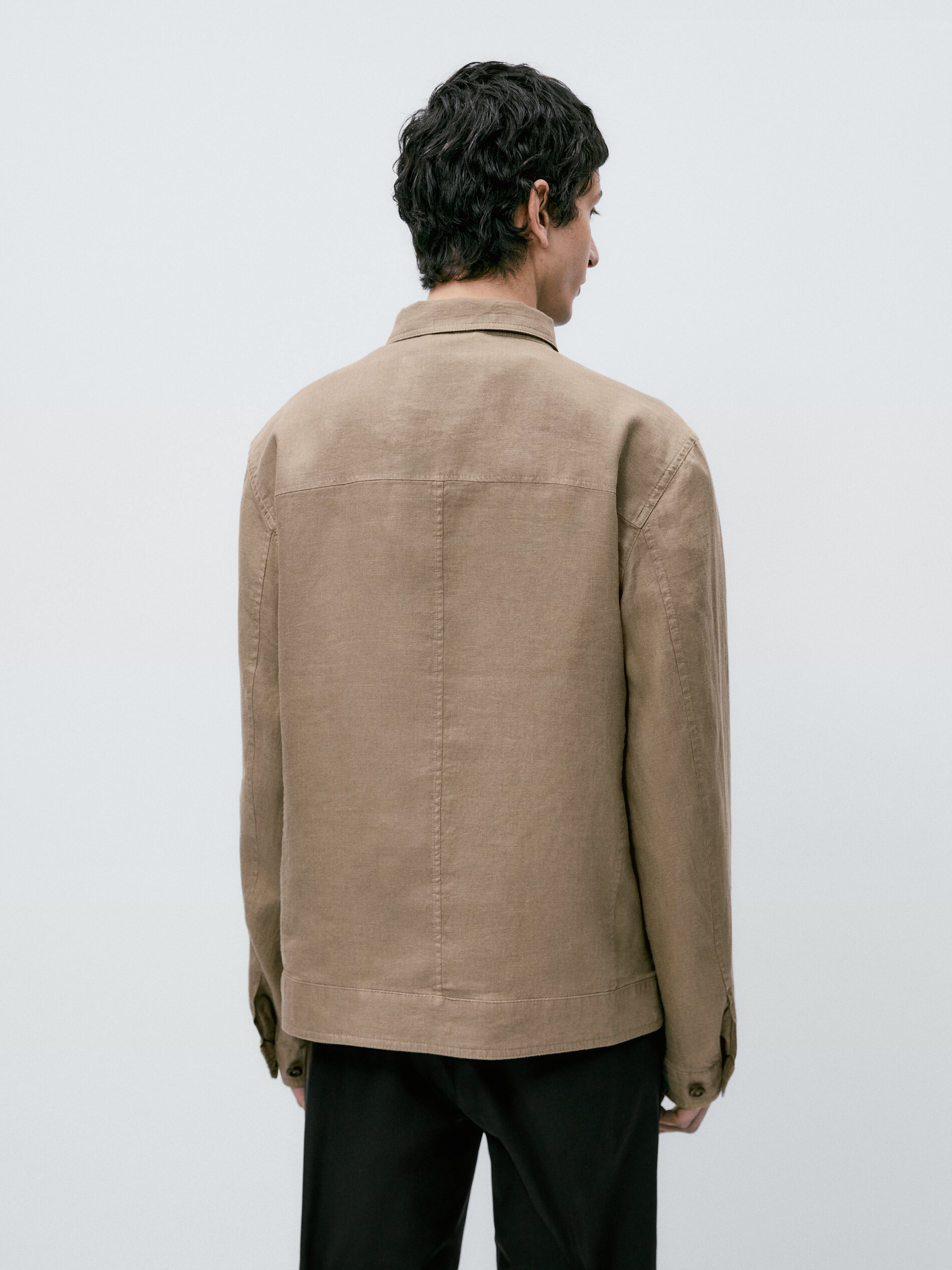 Sobretudo 100% linho com bolsos - TOASTED