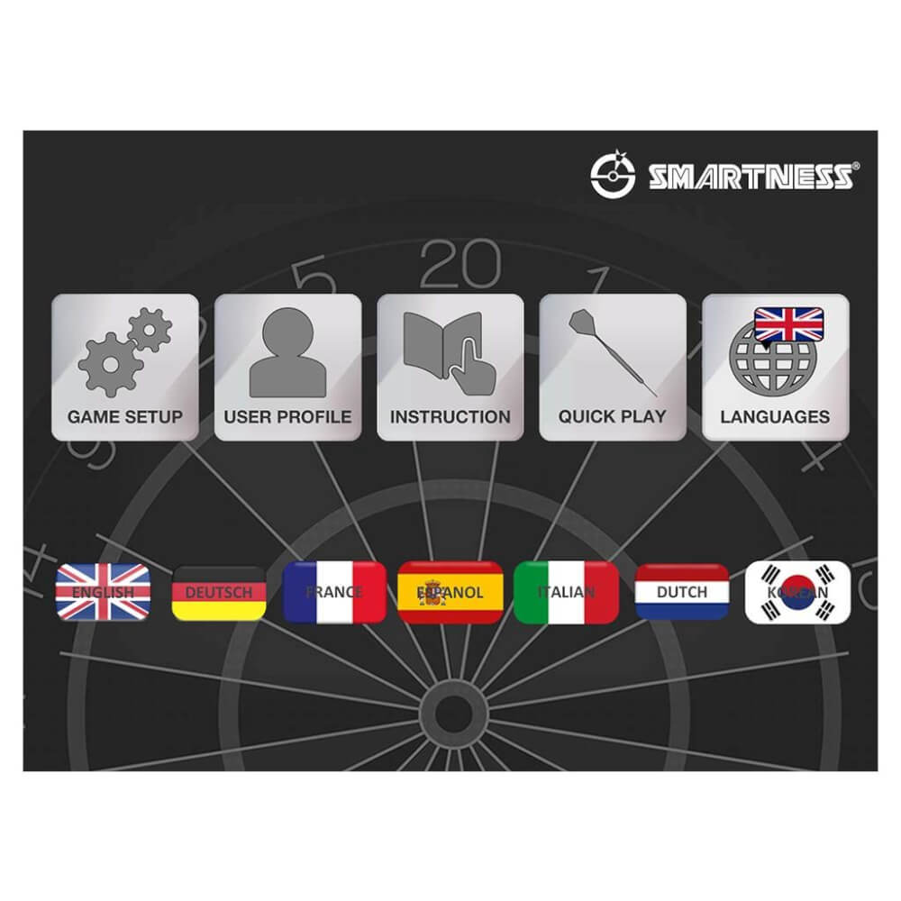 Carromco Smartness Elektronik Dartboard Arcadia 4.0, 2-Loch Abstand