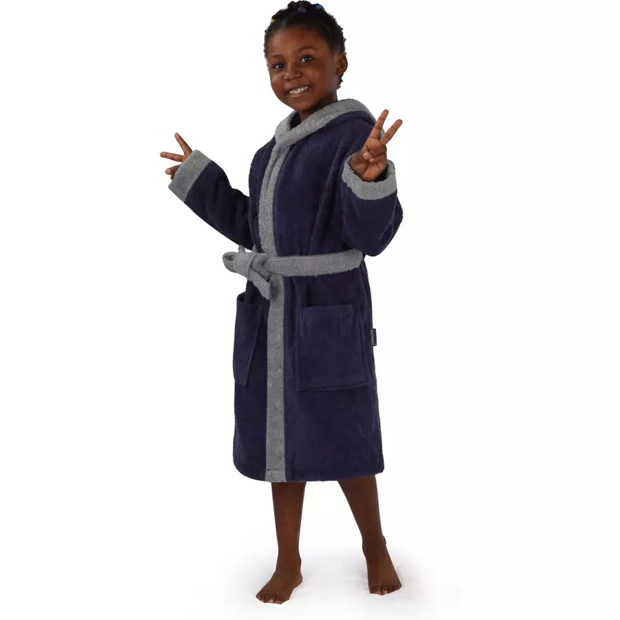 normani Kinder Bademantel aus Bio-Baumwolle Elounda Lila