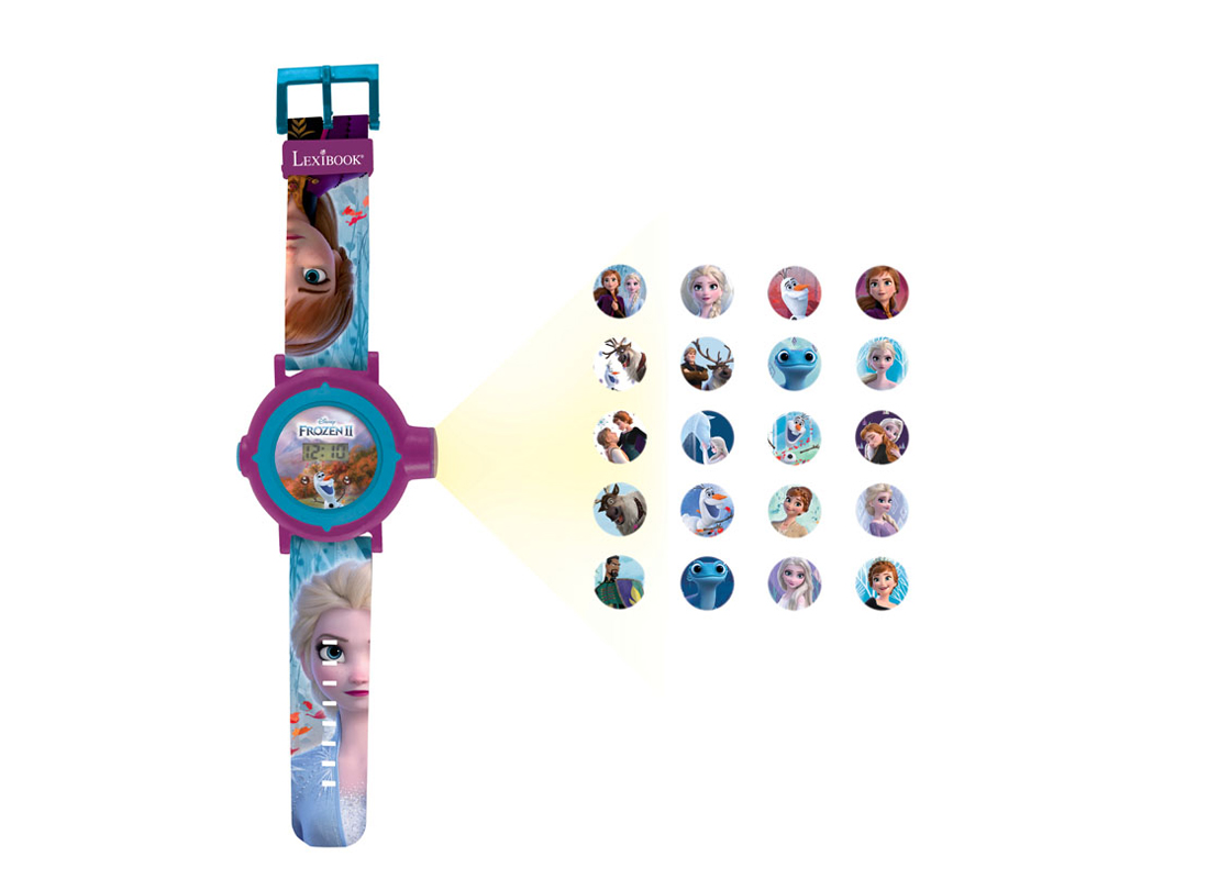 RELÓGIO DIGITAL LEXIBOOK FROZEN 2 AZUL E ROXO