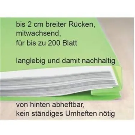 FLVG 13 A4 Schnellhefter aus Kunstoff,PVC-frei und Plus 1 FLVG Schulplaner