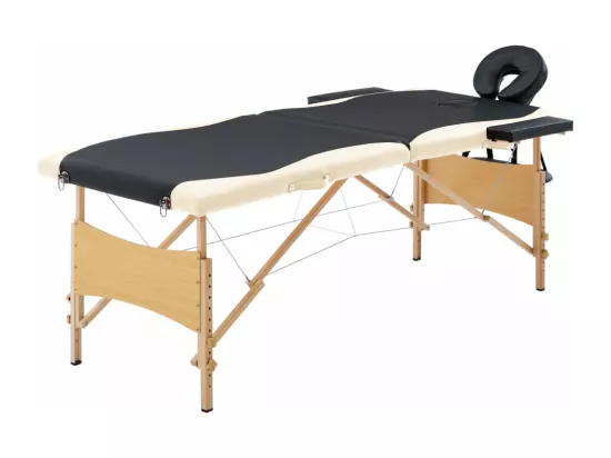Table de massage pliable bois beige 191 x 70 x 59 cm 02_0001814