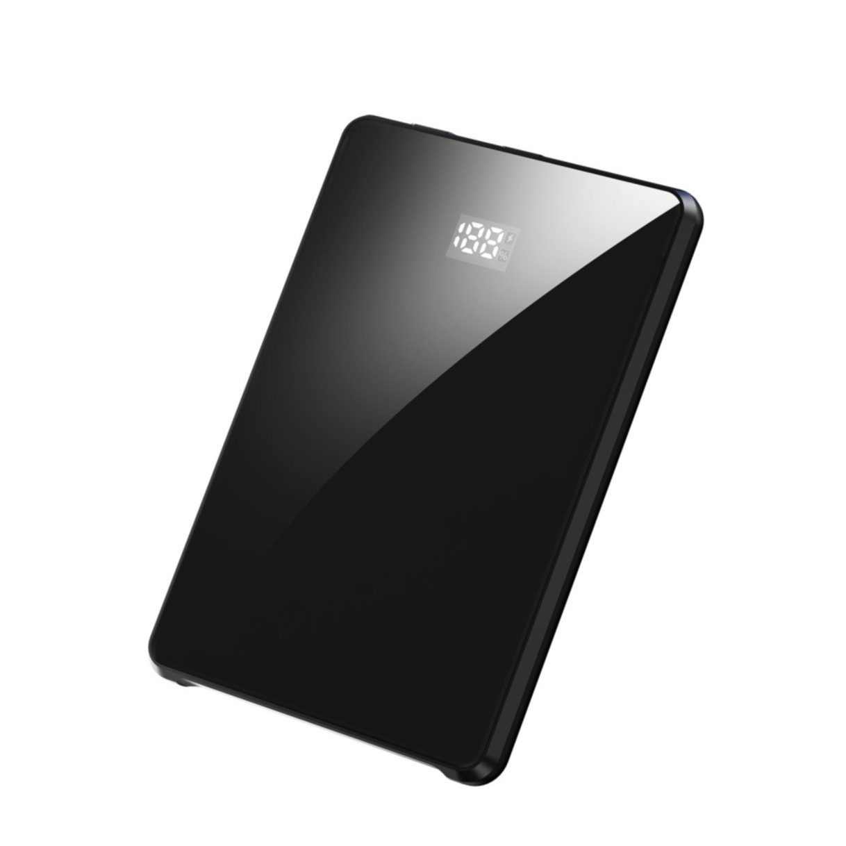 (20W) 5000mAh Magnetisches MagSafe Ladegerät USB C Power Delivery Powerbank Ultra Thin   LED Anzeige - Schwarz