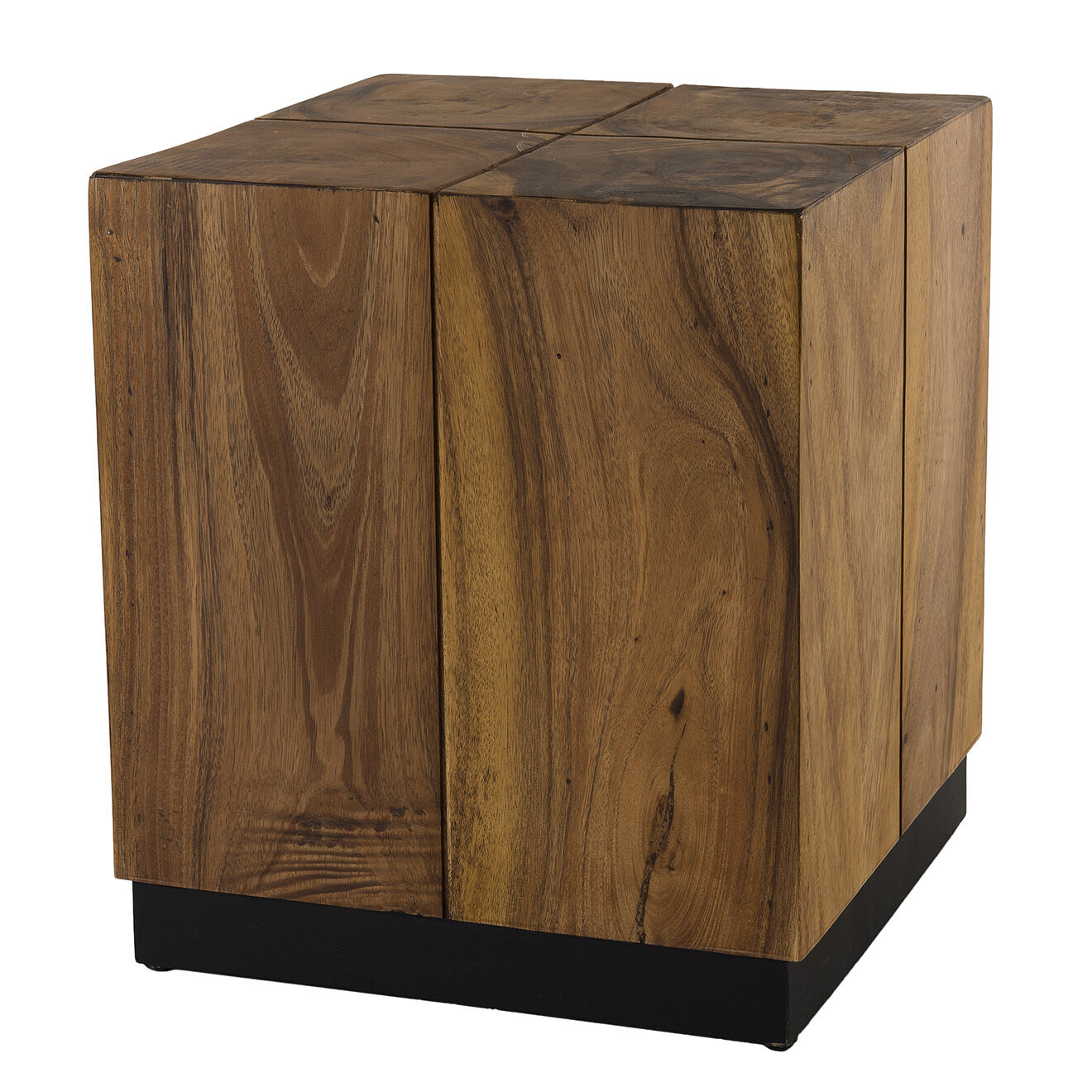Macabane Table d'appoint carrée Suzy bois - 38x38x45 cm