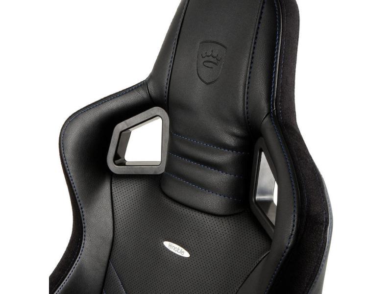 noblechairs Gaming-Stuhl EPIC Schwarz/Blau Besonders bequemer Computersessel, Mercedes-AMG Petronas Motorsport Edition