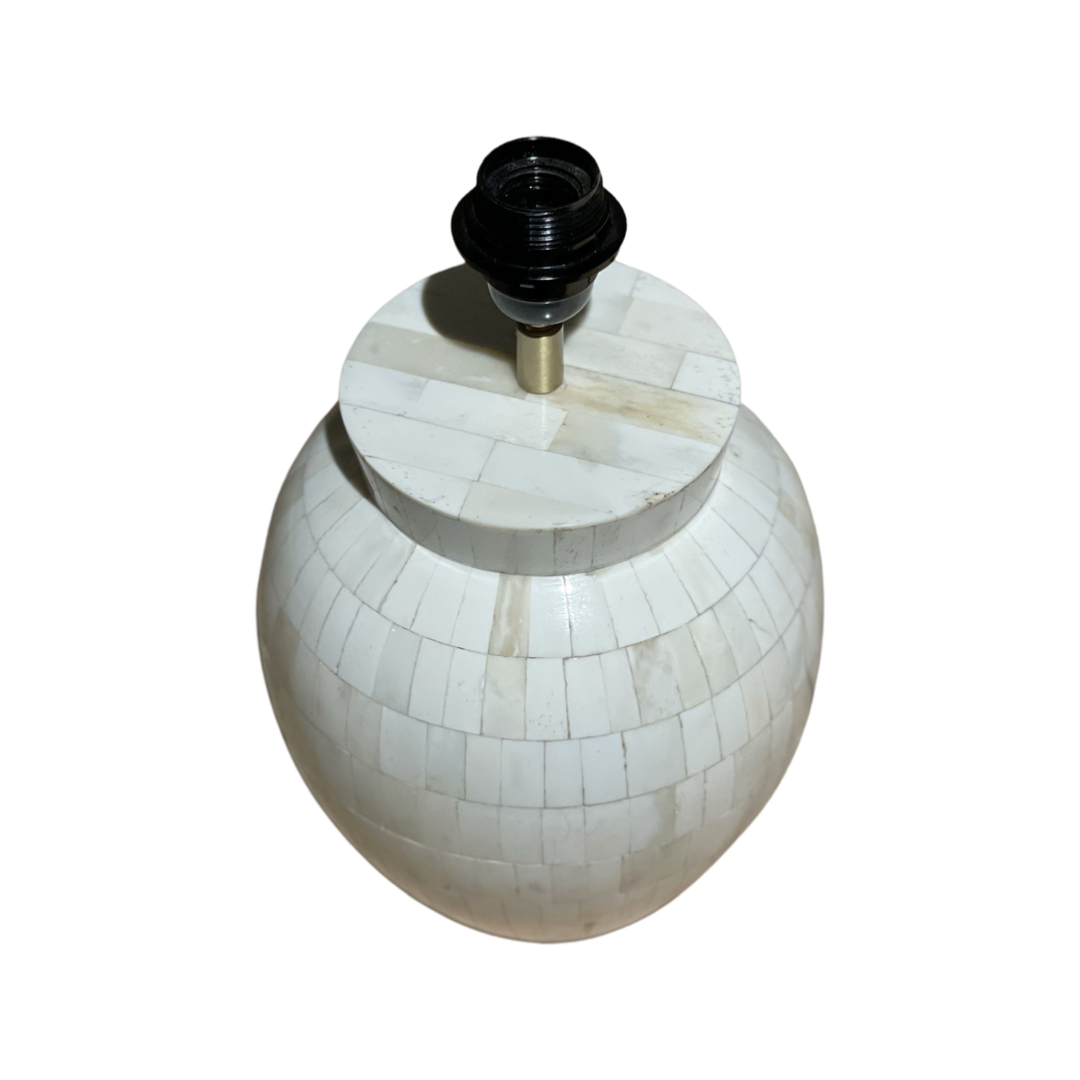 Lampvoet Bone wit  20x20x27
