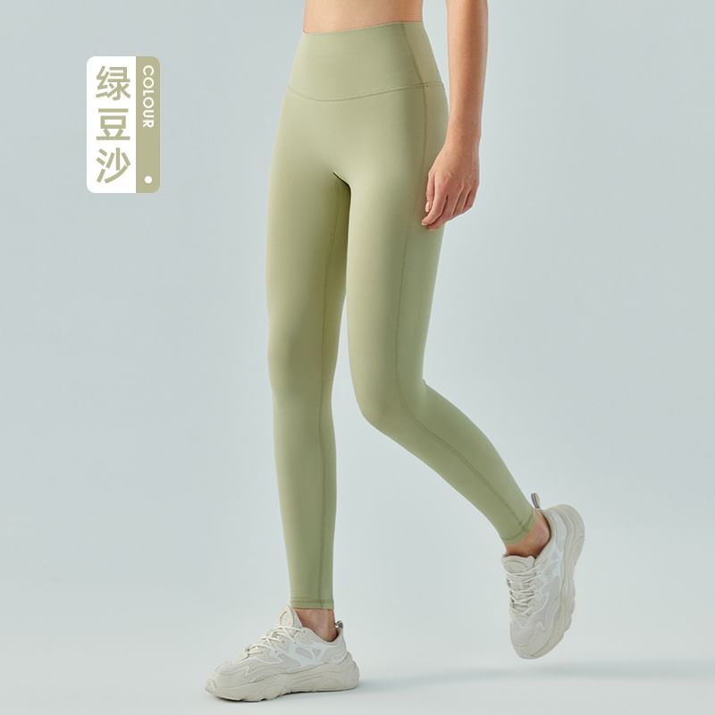femmal - Hoge taille effen yoga legging