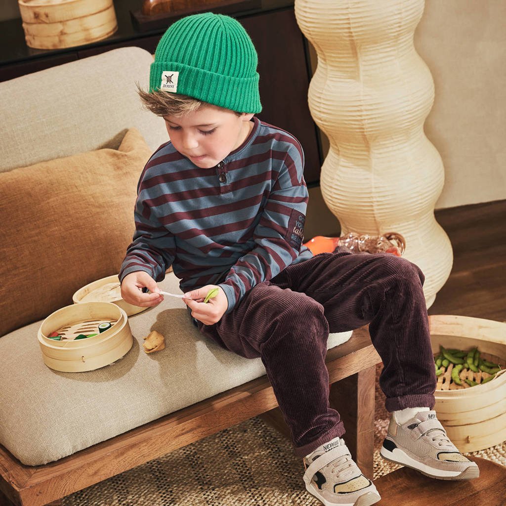 Z8 mini longsleeve Gerben zeegroen/bruin