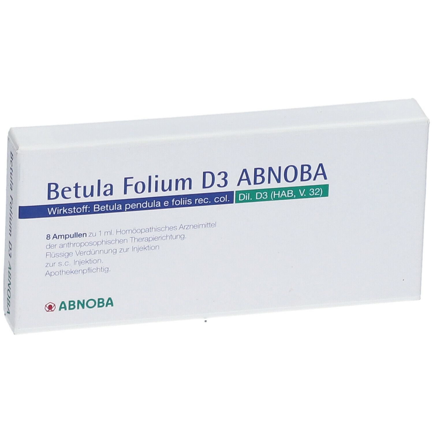 abnobaVISCUM® Betula Folium D 3 Abnoba Ampullen
