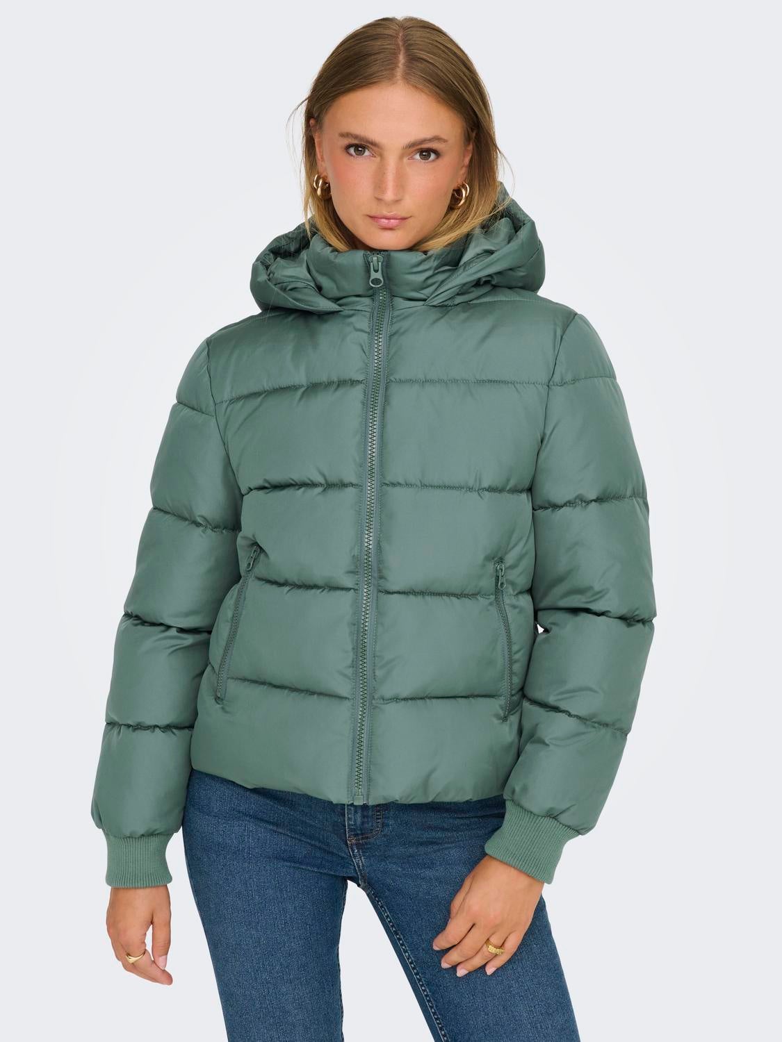 JDYVISKAS Daunenjacke Balsam Green