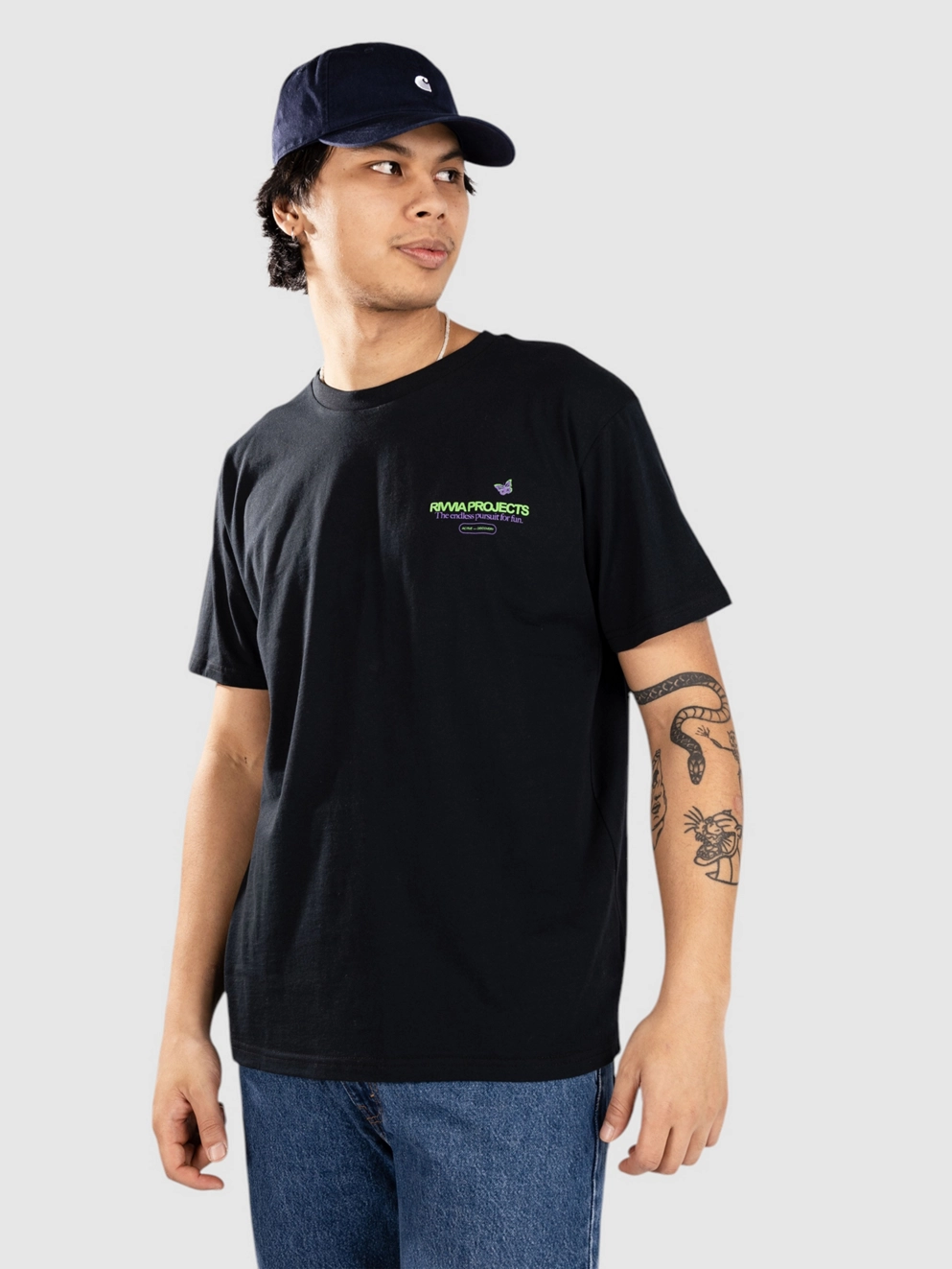 Rivvia Projects Postive Growth T-Shirt black