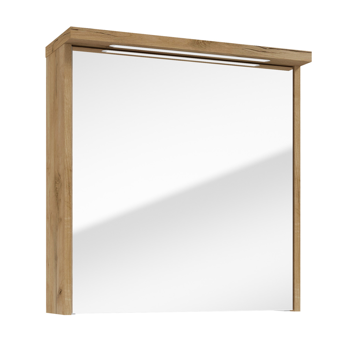 Fontana Grado spiegelkast met verlichting 60cm 1 deur warm eiken