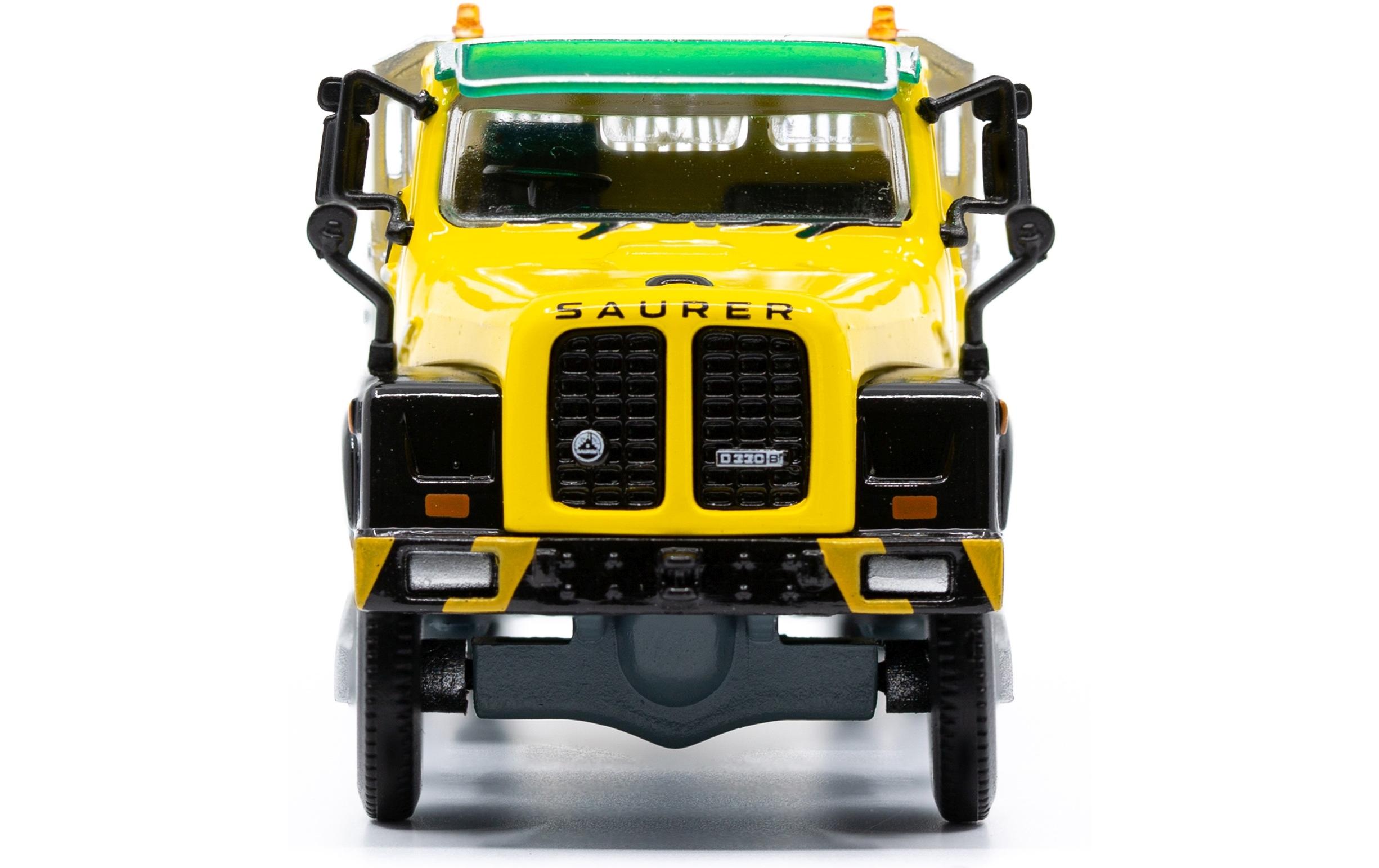 LKW Saurer D330N 4 x 4 Kipper Stuag Gelb 1:87H0 Lastwagen Modell