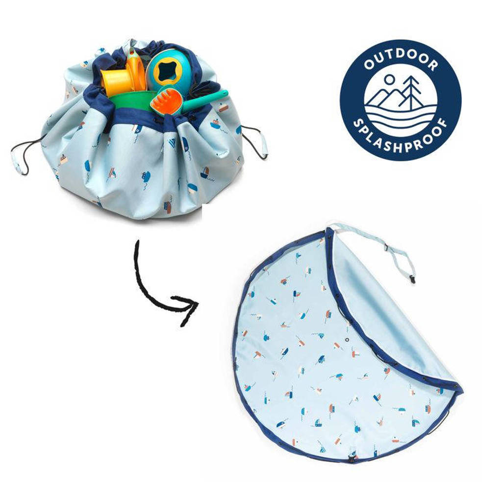 3-in-1 Opbergzak – Speelmat Outdoor Boten