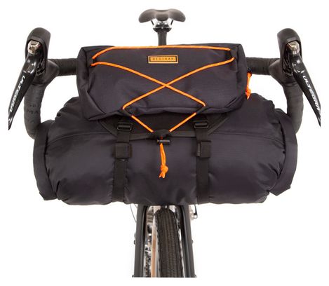 Sacoche de Guidon Restrap Bar Bag Holster avec Sac Étanche / 14   3 L / Noir Orange