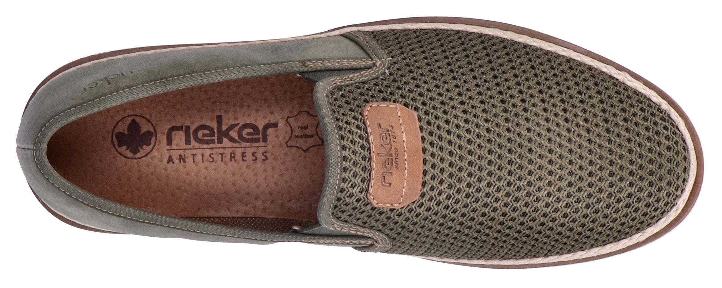 Rieker Slipper  , Espadrilles, Sommerschuh, Schlupfschuh mit gepolsterter Innensohle