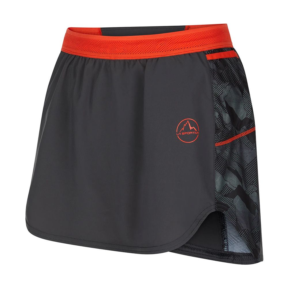 La Sportiva AUSTER - Jupe Femme carbon/cherry tomato
