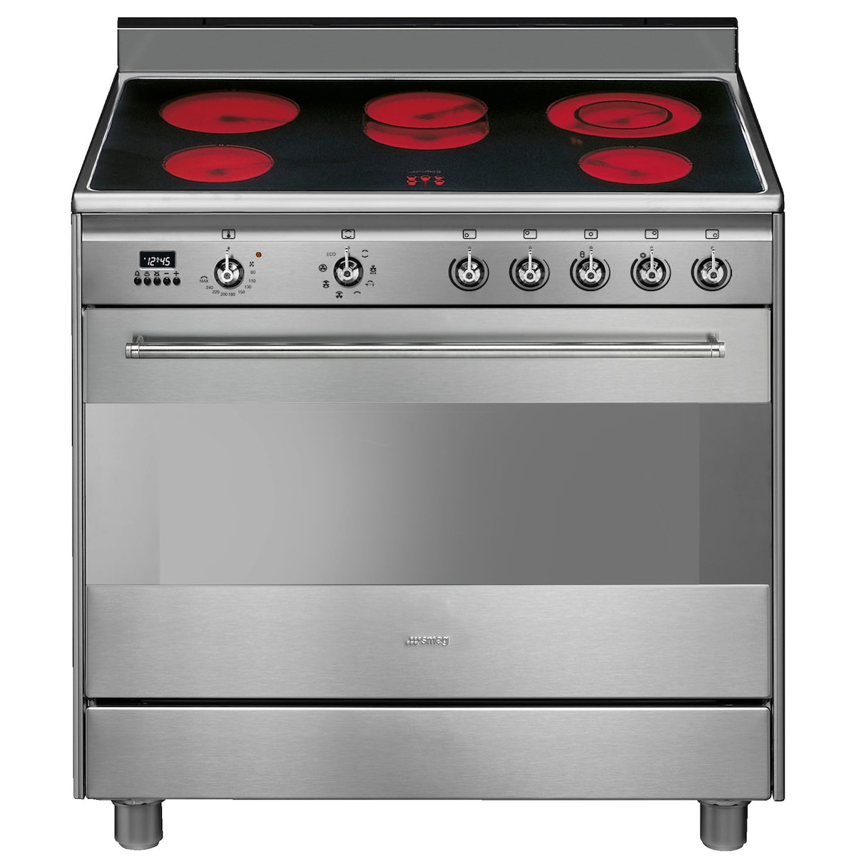 Smeg Classic komfyr SCB91CMX9 (Stål)