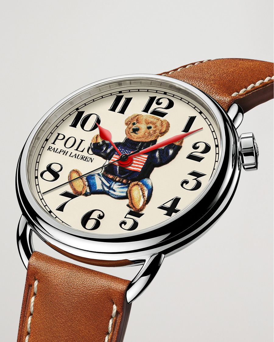 Polo Ralph Lauren 42mm Automatic Flag Bear White Dial