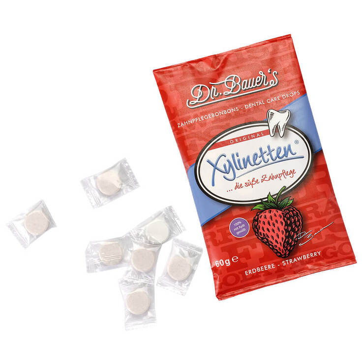 Xylinetten Erdbeere Bonbons, 60 g