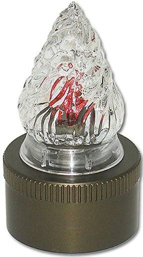 LED-Graflicht - Waterbestendig - Glazen Vlam - Rood Knipperend LED-Lampje