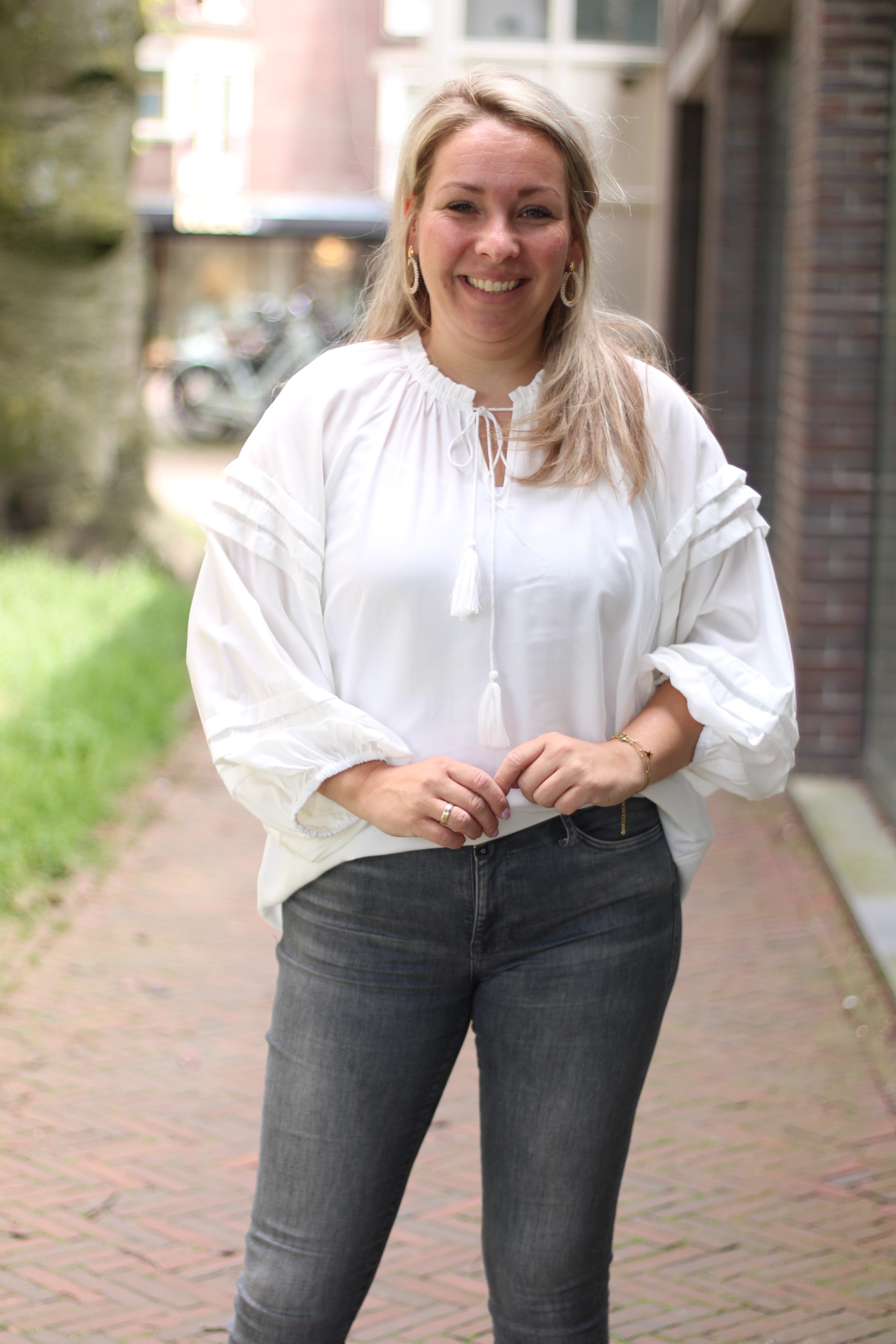 Culture - Asmine Wide Sleeve Blouse - Spring Gardenia