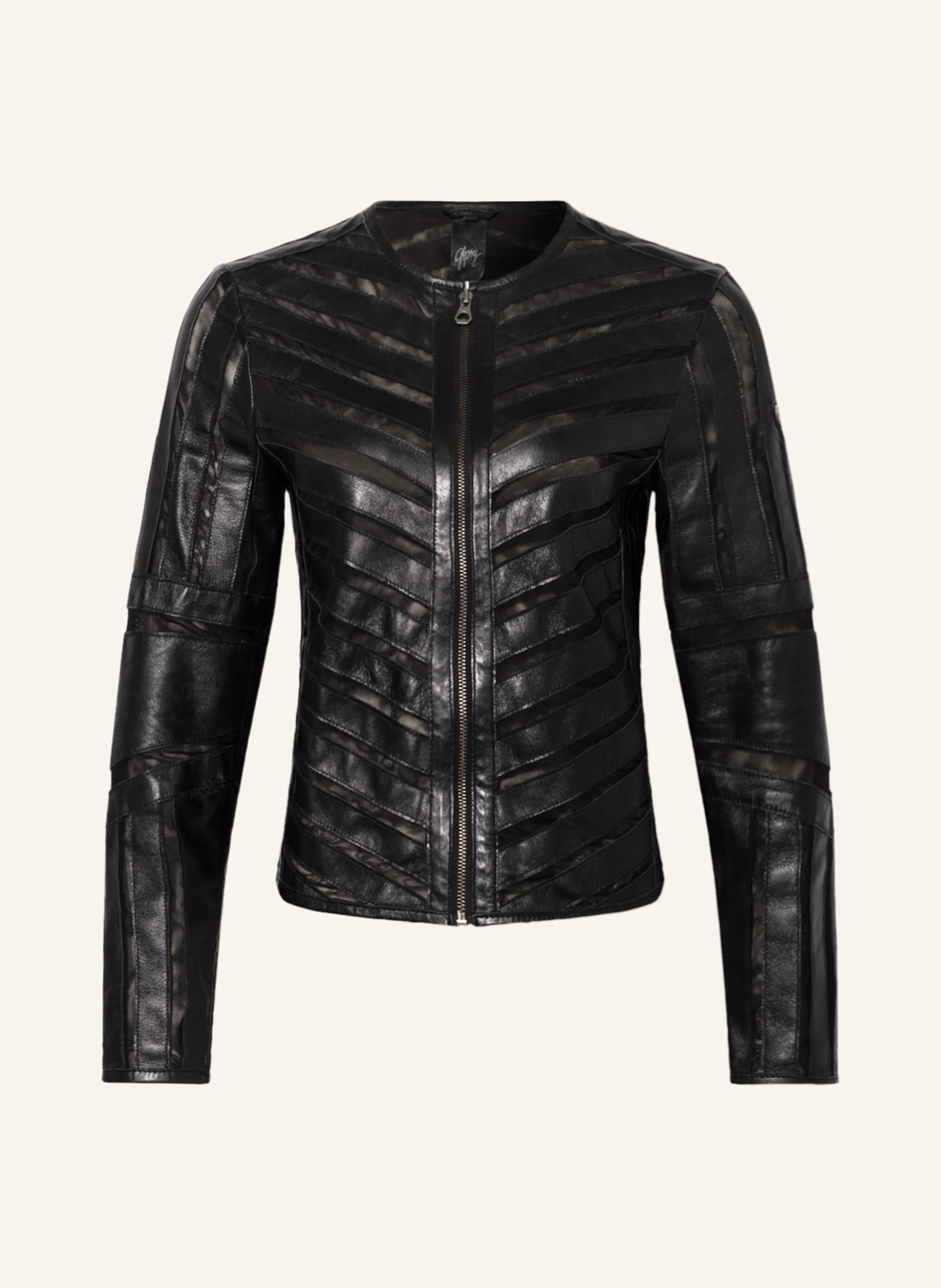 gipsy Lederjacke GGSURI im Materialmix