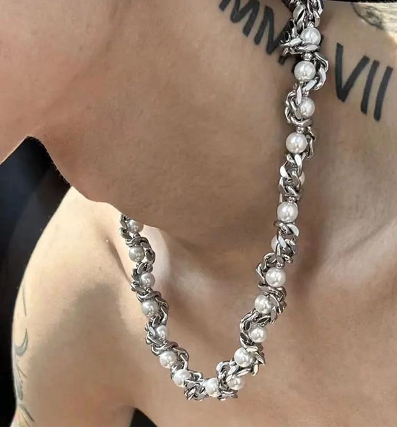 Lilafey - Ketting met imitatieparels en kralen